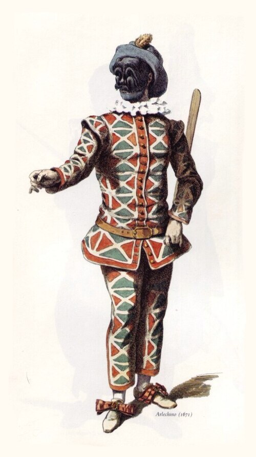 SAND Maurice. Masques et bouffons (Comedie Italienne). Paris, Michel Levy Freres, 1860 - from de:wikipedia 